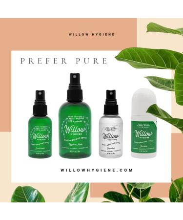 Willow Hygiene Natural Deodorant | Aluminum-Free Sandalwood Roll-On 1.7 oz - Refreshing & Alcohol-Free Body Care - Buy Online on GoSupps.com