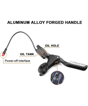 Bibike Tektro eBike Hydraulic Disc Brake with Induction Control System & 2 Rotors - 180mm Front, 180mm Rear - Buy Online on GoSupps.com