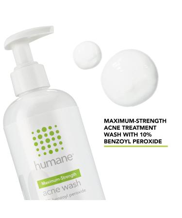 Maximum-Strength 10% Benzoyl Peroxide Acne Wash for Face, Skin, Butt, Back & Body - 8 oz - Vegan & Cruelty-Free - Buy Online on GoSupps.com
