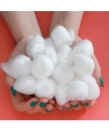 White Round Cotton Wool Balls (3cm) Pack of 100 - Soft Absorbent Ideal for Makeup & Skincare - Buy Online on GoSupps.com