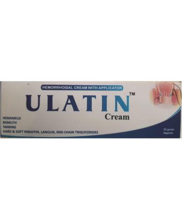ULATIN Hemorrhoid Cream - Fast Relief & Healing Formula | Hemorrhoid Treatment Ointment for Symptoms and Fissures - Buy Online on GoSupps.com