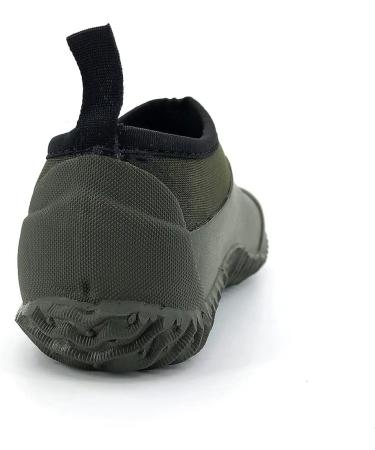 SYLPHID Waterproof Neoprene Garden Shoes for Men and Women - Dark Green, Size 10 Women/9 Men - Buy Online on GoSupps.com