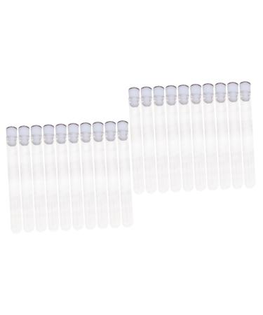 DOITOOL 20 Pcs Hollow with Drill False Eyelashes Empty Mascara Tube and Wand Colorful Lash Curler Mini 11x1.2cmx2pcs Random Colorx2pcs
