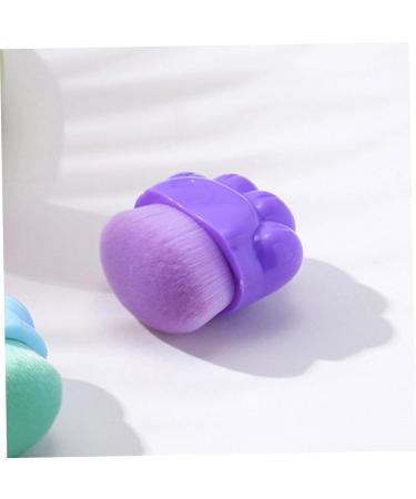 HONMEET Plastic Cosmetics Brush Blush Brush for Cheeks Brush for Makeup Artificial Fiber Purple Brush - Buy Online on GoSupps.com
