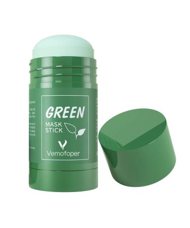Green Tea Mask Stick for Face Purifying Clay Mask Stick with Green Tea Extract Blackhead Remover Mask Green Mask Stick for Face Moisturizing Oil Control Deep Pore Cleansing for All Skin Types