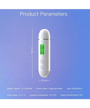 GUIJIALY Skin Water Cheek Elastic Skin Age Test Meter Face Skin Moisture&Oil Content Skin Analyzer Fluorescent Agent Detector Easy to Use - Buy Online on GoSupps.com