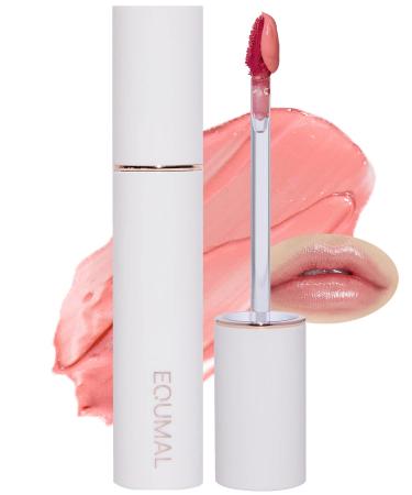 EQUMAL Non-Section Glowy Tint   102 PETAL DEW   Glass Lasting Transparent & Flexible Lip Makeup - Moisturizing Lip Stain for Glossy Finish   Buildable Lipstick for Fuller Looking Lip  0.18 fl.oz.