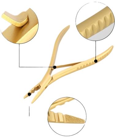 Professional Hair Extension Pliers Stainless Steel Hair Extension Tools Multi Functional Pliers Hair Extension Pliers (Color : Black) - Buy Online on GoSupps.com