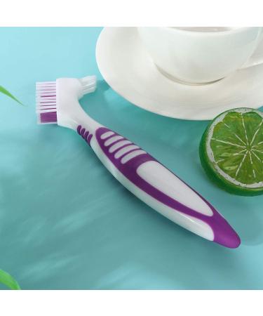 Health Gear Denture Cleaning Brush - Double Bristle Head for Dental Bridges & Oral Care | Effective Plaque Removal - Buy Online on GoSupps.com