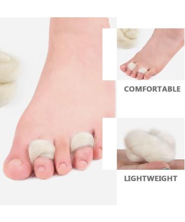Healeved 6Pcs Lambs Wool Toe Separators - Soft Toe Spacers for Bunion Relief and Toe Alignment - Buy Online on GoSupps.com