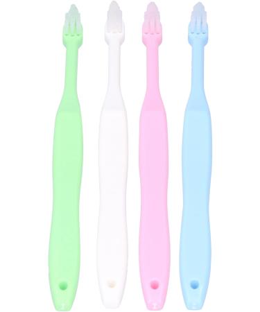 Verdant Touch Orthodontic Cleaning Brush for Children | Jaw-Friendly Toothbrush | 4-Piece Portable Travel Set - Buy Online on GoSupps.com