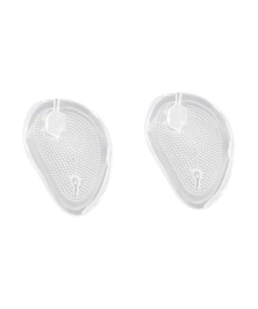 Healifty 2 Pairs Forefoot Pads for Women Toe Guard Flip-Flops Metatarsal Pads Shoe Insoles Flip-Flops Toe Shoe Pads Toe Protectors Gel Insoles Flip-Flops Forefoot Pads Pinch White Slippers Whitex2pcs 8x6cmx2pcs