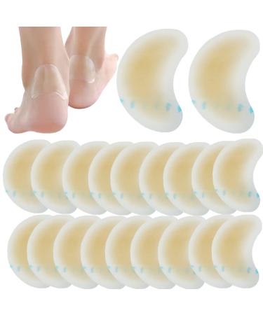 20 Pieces Blister Plasters Invisible Hydrocolloid Gel Blister Bandages Blister Cushion Pad for Fingers Toes Forefoot Heel Protector and Guard Skin (Mini-TY) (20LYL) 20YL