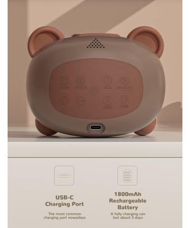 LIORQUE Kids Alarm Clock Children's Sleep Trainer Grow Clocks for Kids with Sun & Moon Rise Wake Up Light & Night Light Sleep Training Clock for Toddlers Bedroom Bear - Buy Online on GoSupps.com