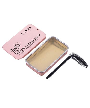 Lamel Insta Styling Brow Soap - Defined Eyebrows with Mascara Spoolie & Transparent Gel - Organic, Cruelty-Free Formula with Essential Oils - Easy-to-Use & Residue-Free - 13g - Buy Online on GoSupps.com