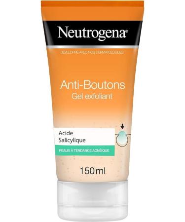 Neutrogena Anti-Button Peeling Gel with Salicylic Acid Acne-Prone Skin Fragrance Free Tube 150 ml