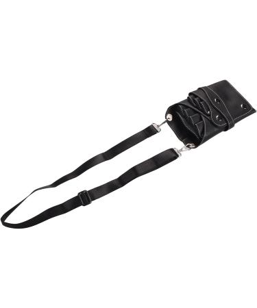 YAOGOHUA Hair Scissors Pouch Double Layer Waterproof PU Leather Hairdressing Tool Bag with Belt for Salon Barber Store - Buy Online on GoSupps.com