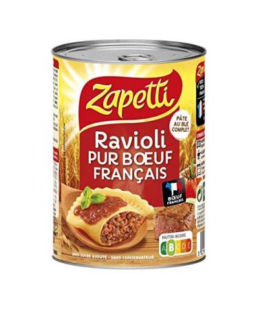 ZAPETTI - Pure French Beef Ravioli 400G - Pack of 4 - free delivery