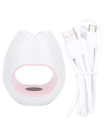 LIZEALUCKY Mini Nail Dryer Lamp USB Portable Single Finger UV Gel Nail Curing Lamp Manicure Tools Small and Convenient You Can Do Manicure Anytime Anywhere with One Hand (Blanco)