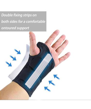 Nucamper Breathable Wrist Wear - Adjustable Wrist Bandage for Men & Women | L/XL Right-Handed Black | Arthritis & Tendinitis Relief - Buy Online on GoSupps.com