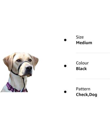 K9 Bridle - to stop your dog pulling (Medium Black) Medium Black - Buy Online on GoSupps.com