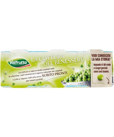  Italian Gourmet E.R. Valfrutta Piselli Piccoli Italiani Italian Peas Legumes Vegetables Steaming 3 x 150 g + Italian Gourmet Tomato Pulp 400 g Box - Buy Online on GoSupps.com