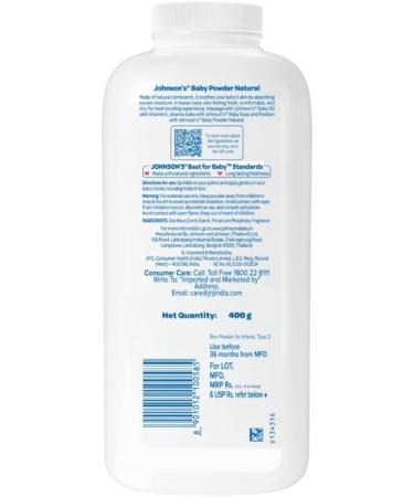 Johnson's Baby Powder 400G - Gentle Skin Protection | Shop Internationally - Buy Online on GoSupps.com