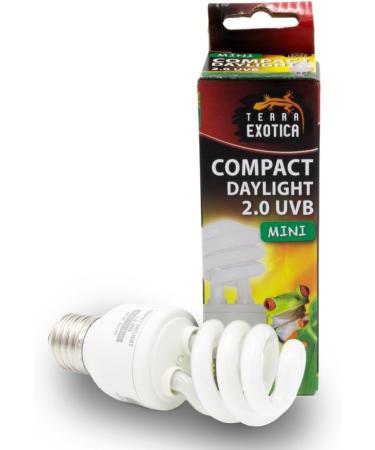 Terra Exotica Compact Mini UVB 13 Watt Full Spectrum Daylight Lamp - Choose 2.0 5.0 or 10.0 UVB for Terrariums - Buy Online on GoSupps.com