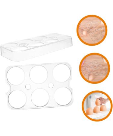 Uonlytech Egg Holder 2pcs Refrigerator Eggs Egg Brackets Egg Trays for Kitchen Egg Storage Racks Egg Plate Lattice Pack - Buy Online on GoSupps.com