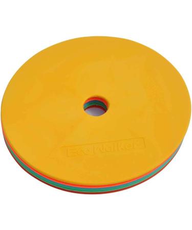 Eco Walker Flat Cones Spot Markers Set of 10 - Soccer Basketball Agility Training - MULTICOLOR - Buy Online on GoSupps.com
