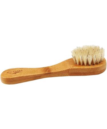 Cleansing Dry Skin Exfoliating Facial Brush Scrubber Bamboo Handle + - Buy Online on GoSupps.com