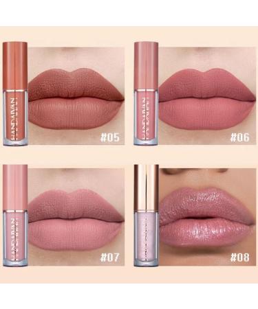 12Pcs Matte Liquid Lipstick Set - Long Lasting Waterproof Lip Gloss for Girls & Women | Perfect Gift Kits in Nude & Dark Red - Buy Online on GoSupps.com