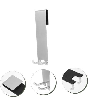 Alipis 2pcs Glass Door Hook Wall Hangers for Clothes Over The Door Coat Hooks Bathroom Door Hook Hanging 18X4.2X3.5CMx2pcs - Buy Online on GoSupps.com