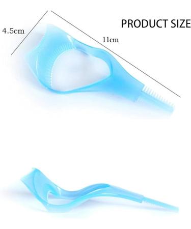 3 in1 Eyelashes Tools Mascara Shield Applicator Guard Eyelash Comb Multifunctional Mascara Shield Applicator Guard for Upper Lower Eye Lash Makeup (Color : 4Pcs Mascara Shield+Eyelash Comb) - Buy Online on GoSupps.com