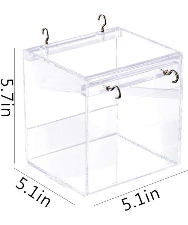 Tfwadmx Bird Bathtub for Cage - No-Leakage Design with Hooks for Small Birds - Buy Online on GoSupps.com