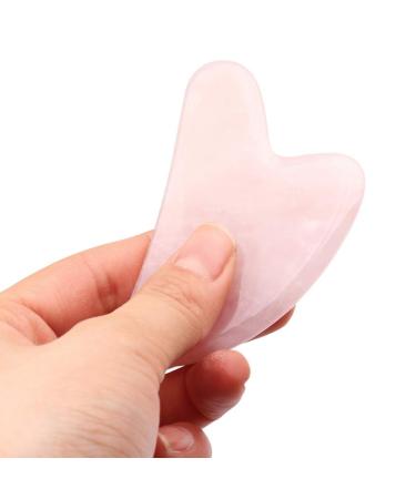 Jade Gua Sha Facial Tool for Face and Body Skin Massage - Pink - Buy Online on GoSupps.com