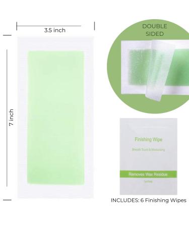 Amira Beauty Aloe Vera Infused Body Waxing Strips - 64 Count Kit for Hair Removal on Legs, Arms, and Underarms - Buy Online on GoSupps.com