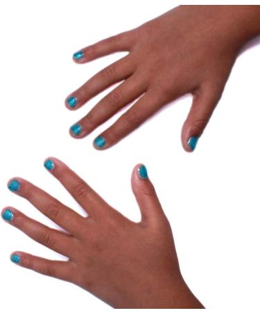 Miss Nella Under the Sea Non-Toxic Blue Glitter Nail Polish for Kids | Safe & Odour-Free Formula | Water-Based & Easy Peel Off for Children and Toddlers - Buy Online on GoSupps.com
