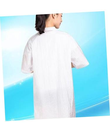 minkissy Clothes Hair dye Clothes Work Clothes Mens Tank Tops thobes for Men Custom Barber Jackets Chef Coat Jacket Clothes Hair Dye Hair Treatment Breathable Cloak Apron Apron - Buy Online on GoSupps.com