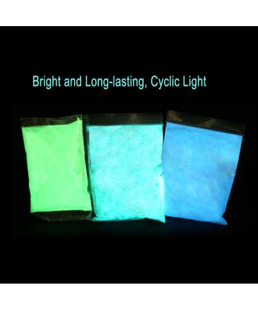 Fluorescent Powder Coating - Bright DIY Pigment for Nail Art | 3 Colors - Blue Green Noctilucent - Buy Online on GoSupps.com
