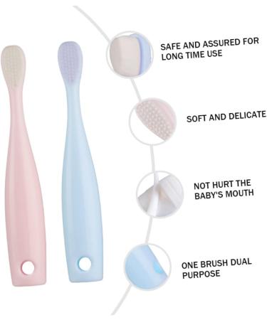 Minkissy 6 Pack Baby Toothbrush Set - Soft Manual Infant Toothbrushes with Tongue Cleaner & Bite Rings - Perfect for Toddlers | International Shipping Available - Buy Online on GoSupps.com