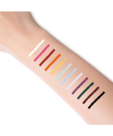 Liquid Eyeliner - Waterproof Matte Lip Coating | 12-Color Long-Lasting Liquid Eye Liner Pen Set Soft Crayon Honeshadow Highlight Pen - Buy Online on GoSupps.com