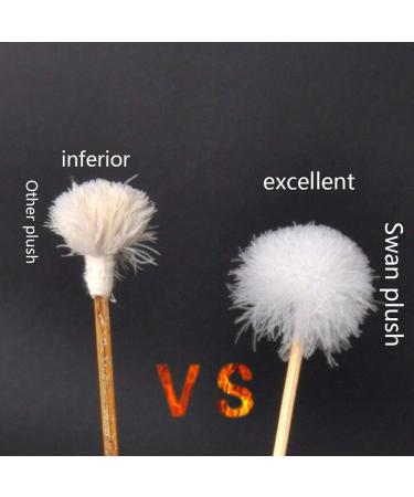 SHISI Bamboo Handle 2Pc Ear Cleaning Tool - Ear Wax Remover Spoon with Goose Feather Earpick - Buy Online on GoSupps.com