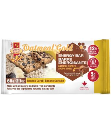 Oatmeal & Honey Protein - Energy Bar Gluten Free Snack High in Fiber Banana-Carob 60g Bar (6 count) Banana-Carob 60 grams - Buy Online on GoSupps.com