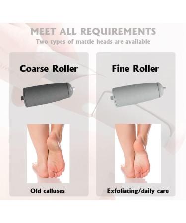 Nicoone Electric Foot File USB Rechargeable Feet Hard Skin Remover 2 Speeds Waterproof Callus Remover for Dry Dead Cracked Feet with 2 Roller Heads - Buy Online on GoSupps.com