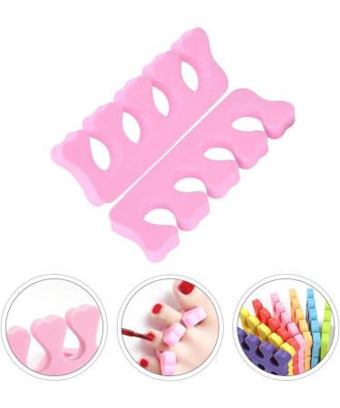 HEALLILY 100 Pairs Toe Separators Pedicure Disposable Sponge Toe Spacers Toenail Dividers Toe Stretchers for Nail Polish Application Random Color - Buy Online on GoSupps.com