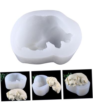 Ciieeo 3pcs Mold Animal Resin DIY Cake Rubber Dessert Jewelry Ice Cube Candy Chocolate Ice Cube Mould Silicone Coaster Epoxy Baking Tool Sleeping Dogs 3D Silica Gel Mousse Chocolate White 10.8X8.5X5CMx3pcs - Buy Online on GoSupps.com