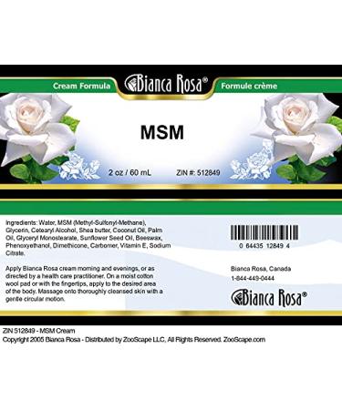 Buy MSM Cream 2 oz - Best Pain Relief & Skin Care | International Shipping Available - Buy Online on GoSupps.com