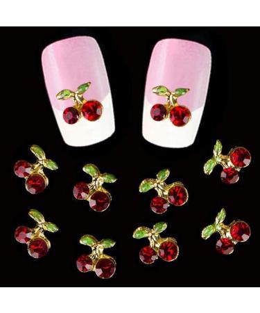 Accessories Nail Supplies Jewelry 3D Charms Nails Decoration Cherry pattern Rhinestones Nails Art - Buy Online on GoSupps.com