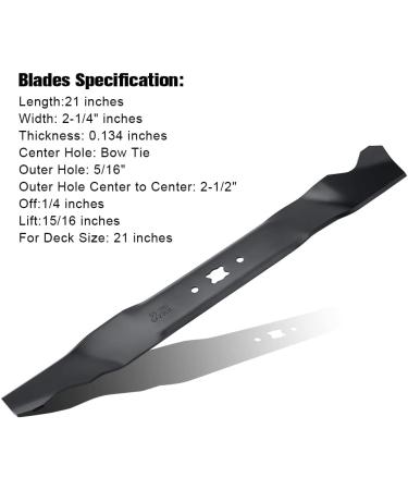 Grasscool 21 Mower Mulching Blades for Troy Bilt Cub Cadet MTD - 3 Pack - Buy Online on GoSupps.com